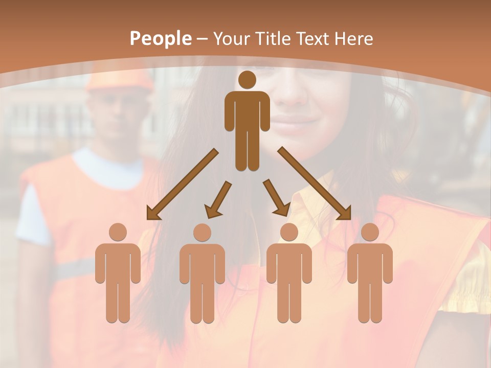 Workers In Vests PowerPoint Template