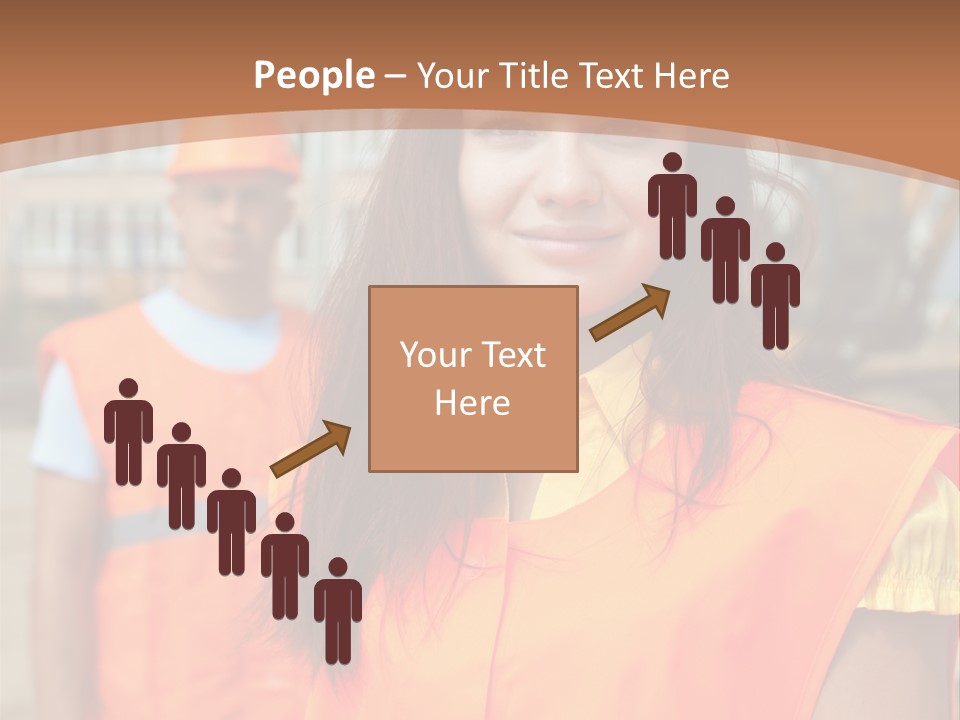 Workers In Vests PowerPoint Template