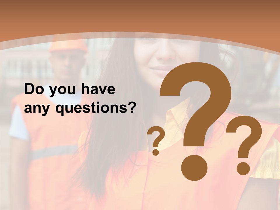 Workers In Vests PowerPoint Template