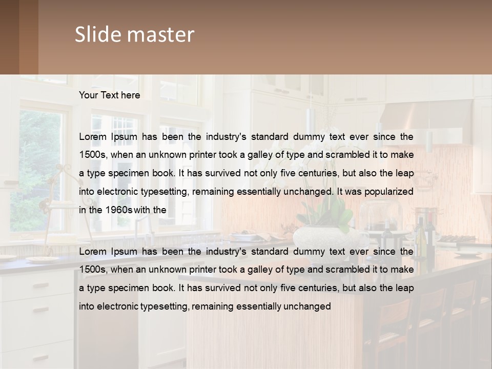 Kitchen Interier PowerPoint Template