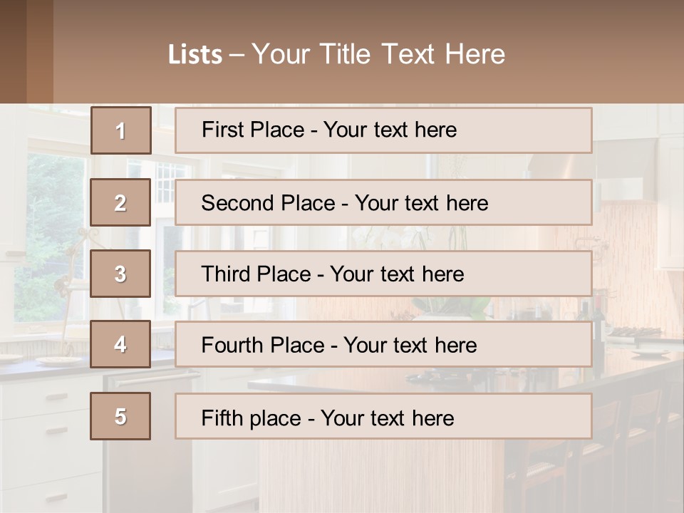 Kitchen Interier PowerPoint Template
