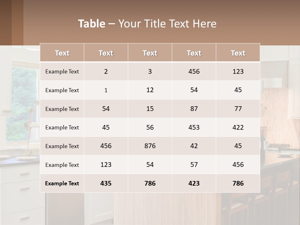Kitchen Interier PowerPoint Template