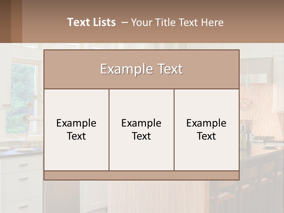 Kitchen Interier PowerPoint Template