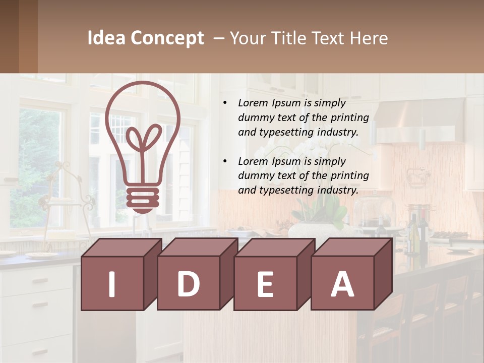 Kitchen Interier PowerPoint Template