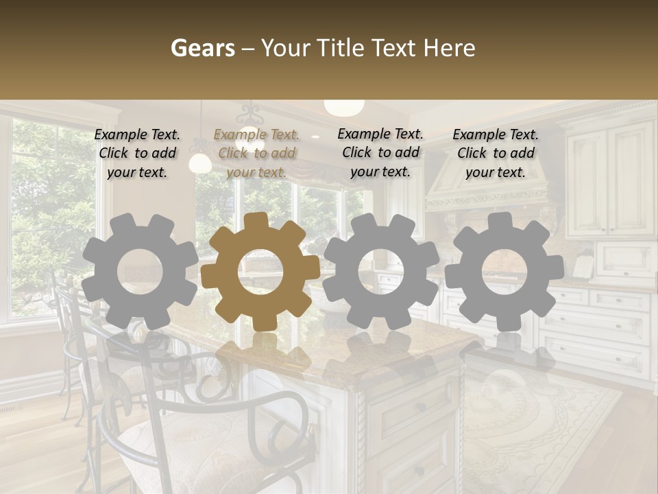 Classic Kitchen Interior PowerPoint Template