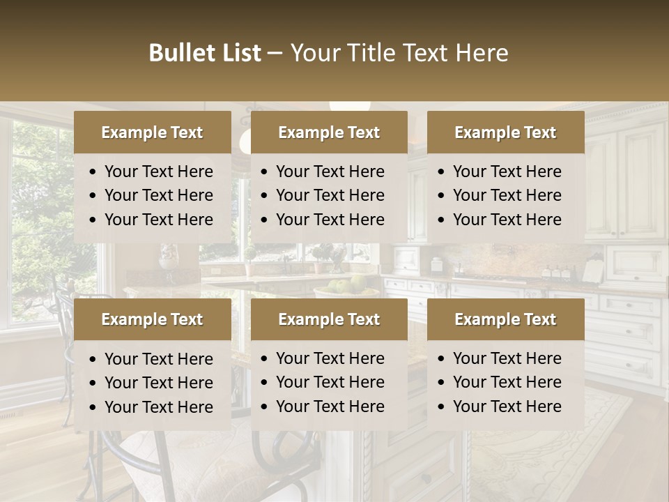 Classic Kitchen Interior PowerPoint Template