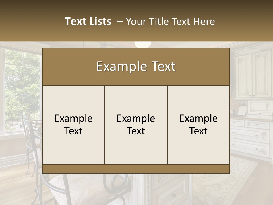 Classic Kitchen Interior PowerPoint Template