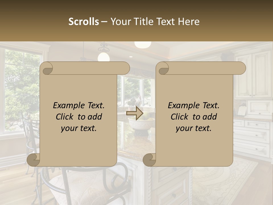 Classic Kitchen Interior PowerPoint Template