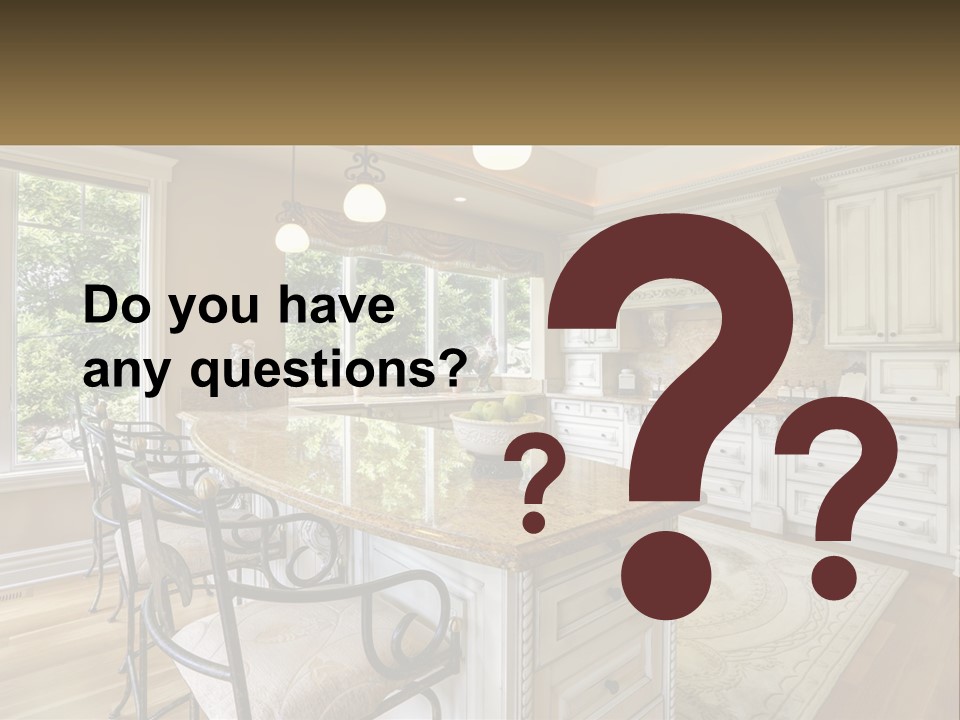 Classic Kitchen Interior PowerPoint Template