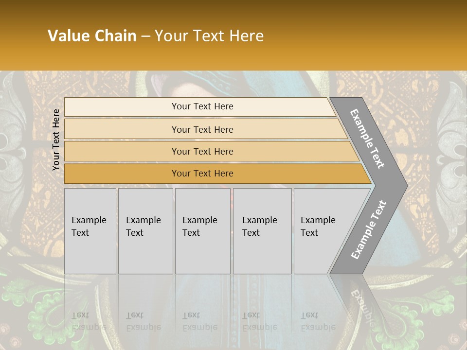 Painting On Glass In A Church PowerPoint Template