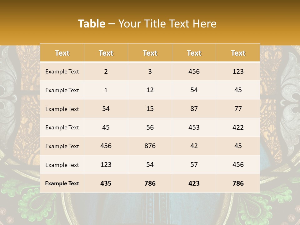Painting On Glass In A Church PowerPoint Template