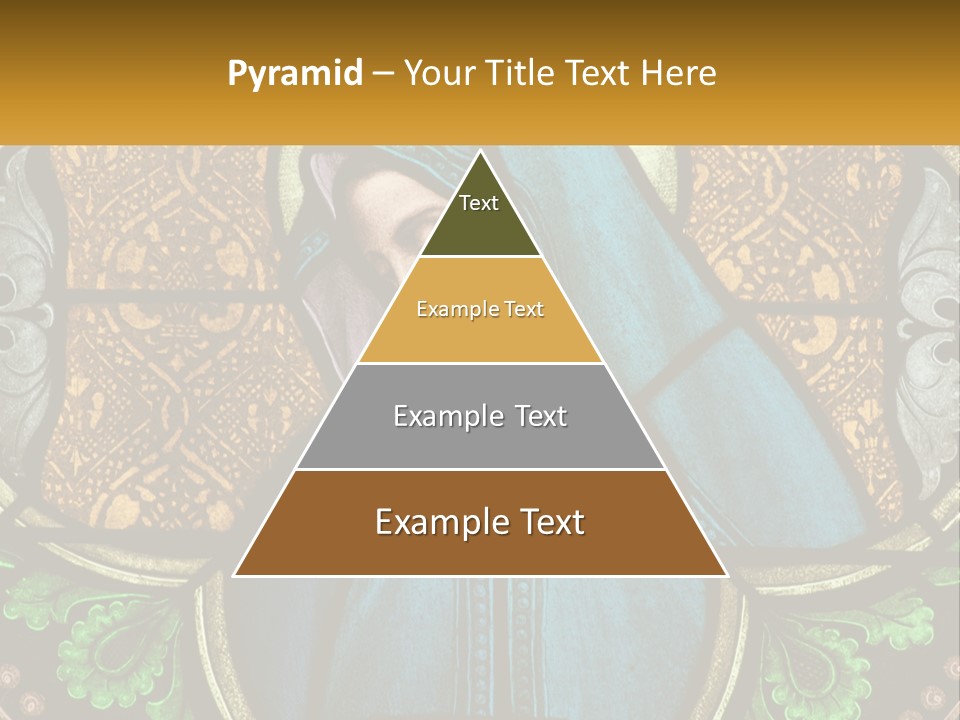 Painting On Glass In A Church PowerPoint Template