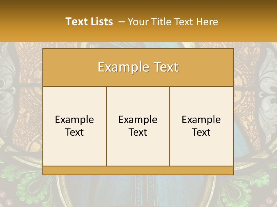 Painting On Glass In A Church PowerPoint Template