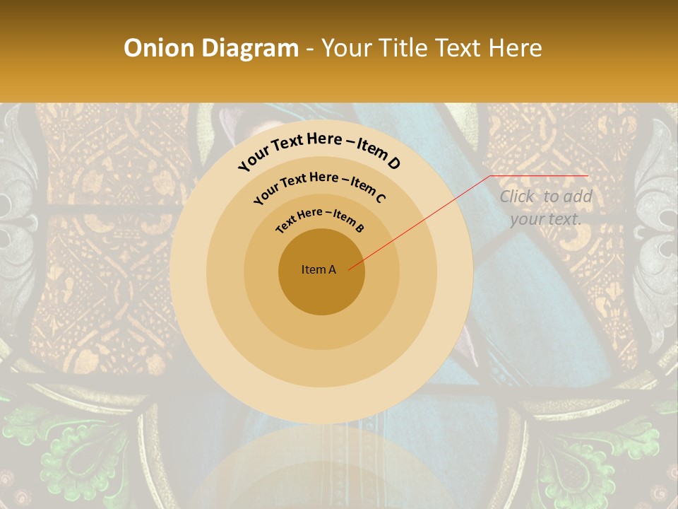 Painting On Glass In A Church PowerPoint Template