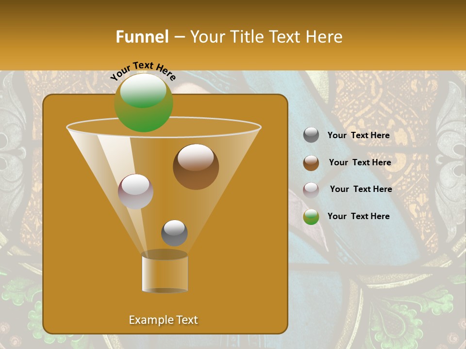 Painting On Glass In A Church PowerPoint Template