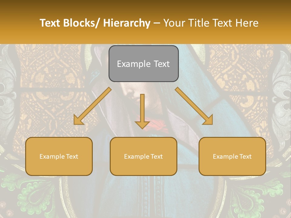 Painting On Glass In A Church PowerPoint Template