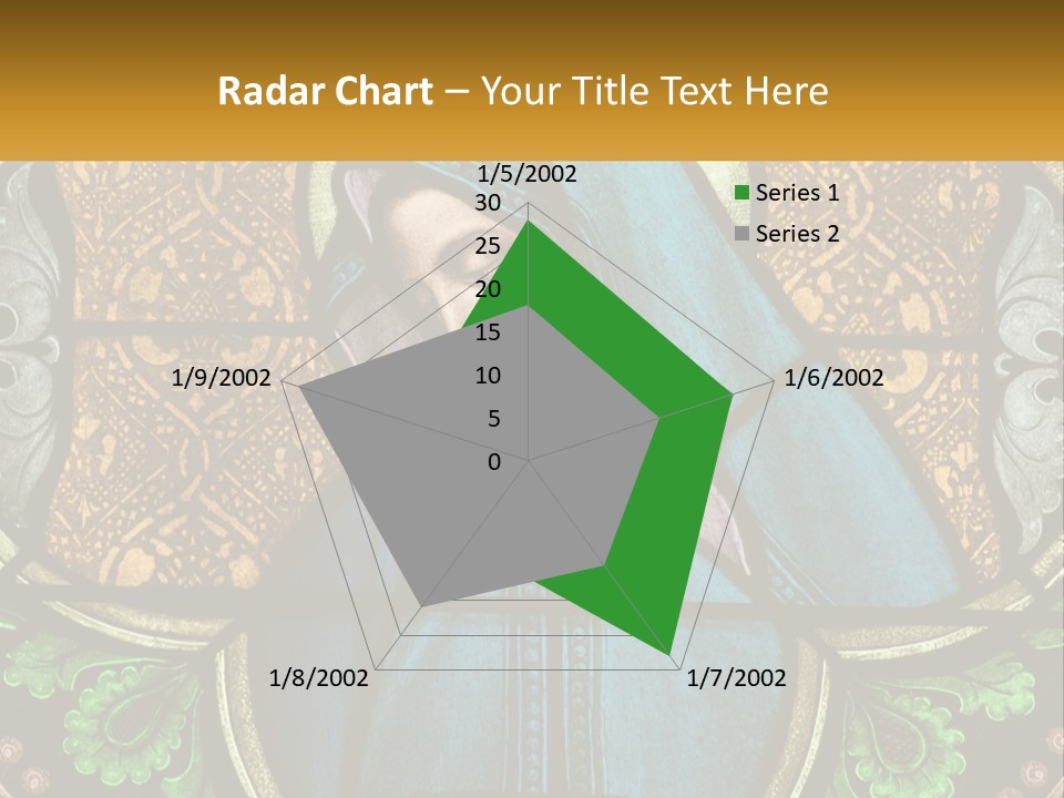 Painting On Glass In A Church PowerPoint Template