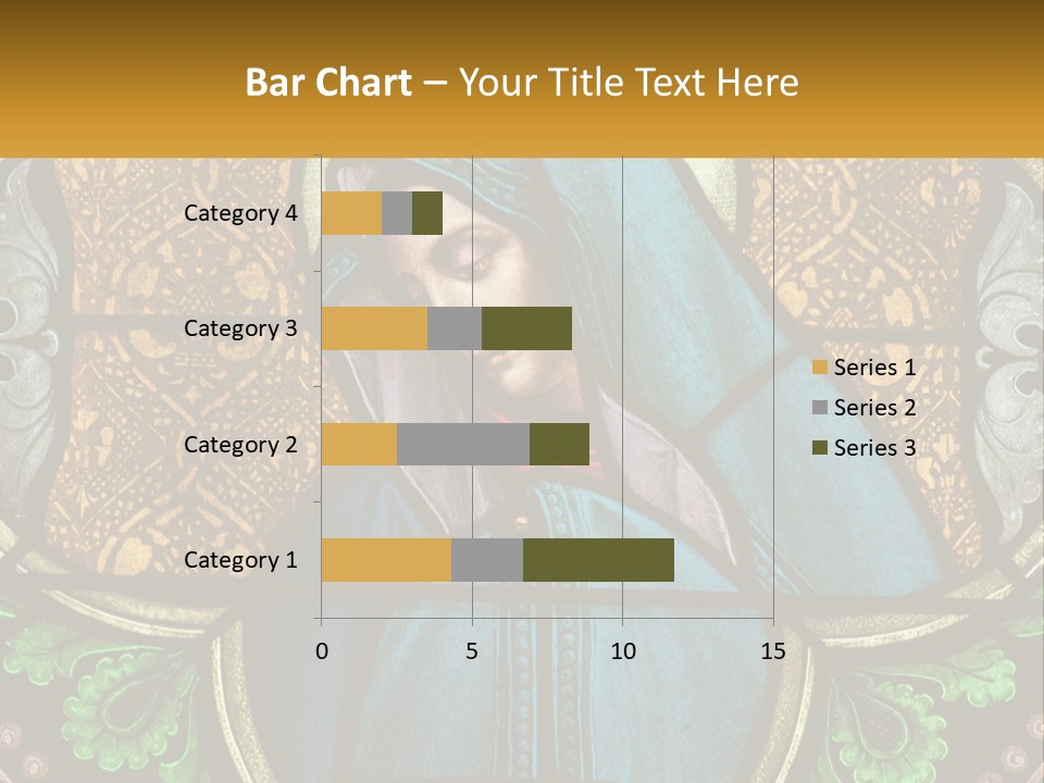 Painting On Glass In A Church PowerPoint Template