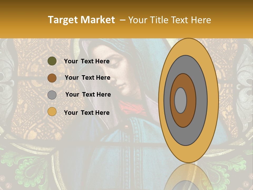 Painting On Glass In A Church PowerPoint Template