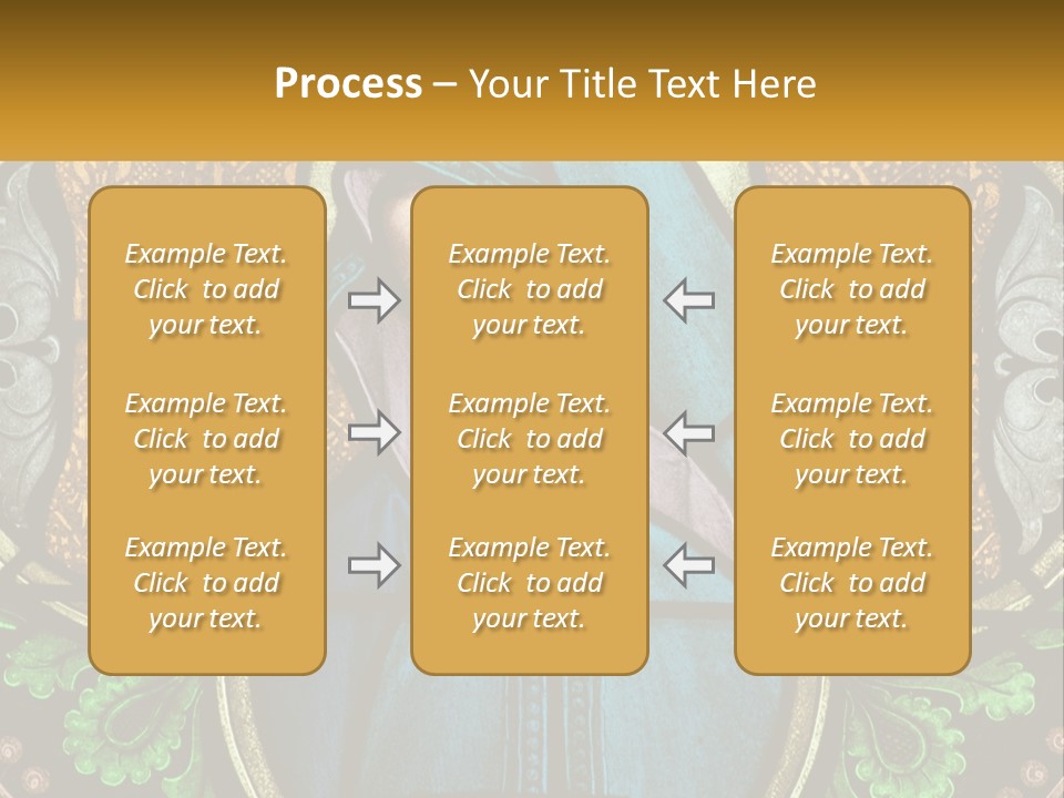 Painting On Glass In A Church PowerPoint Template
