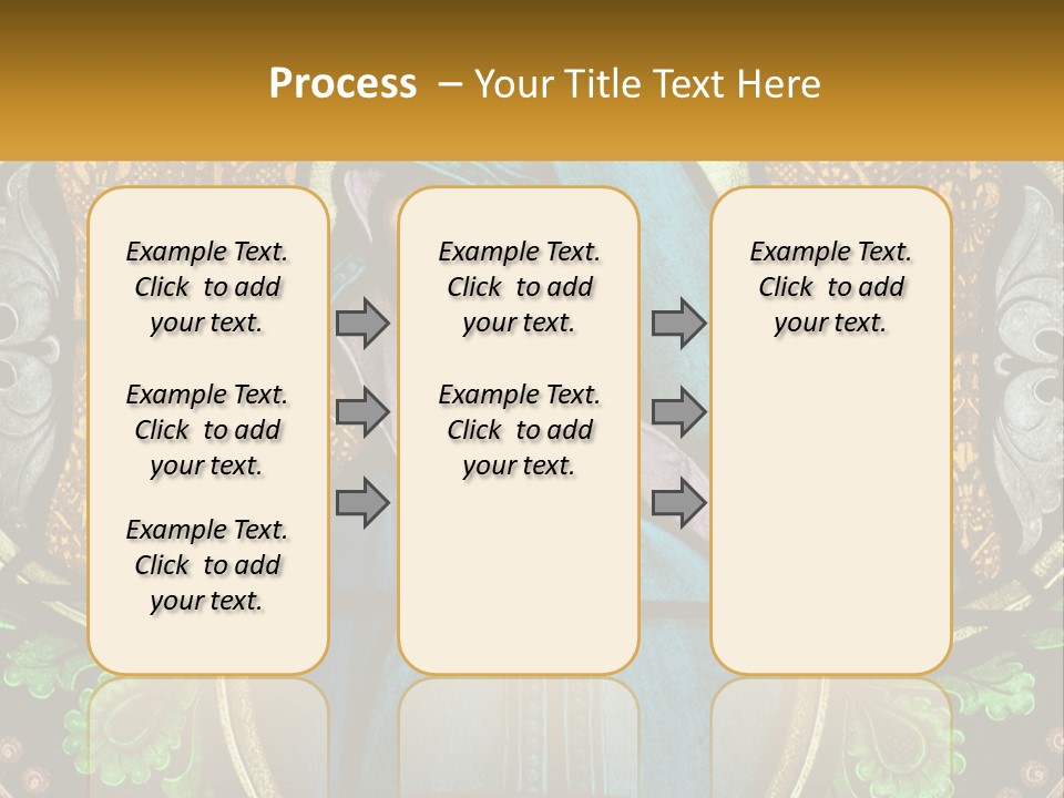 Painting On Glass In A Church PowerPoint Template