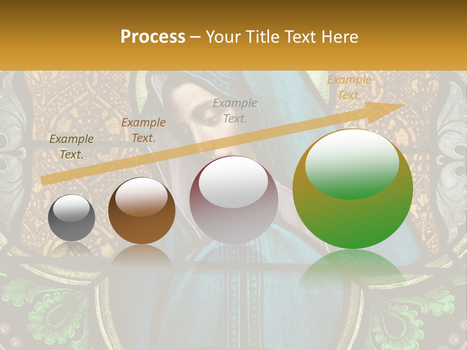 Painting On Glass In A Church PowerPoint Template