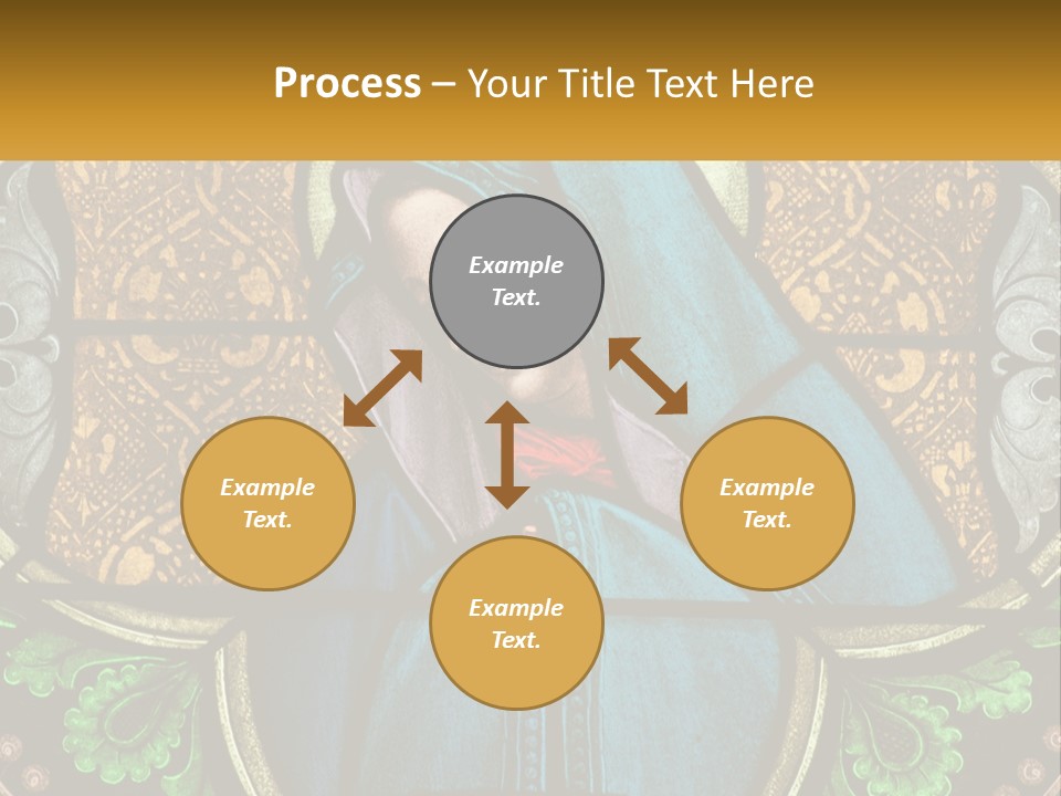 Painting On Glass In A Church PowerPoint Template