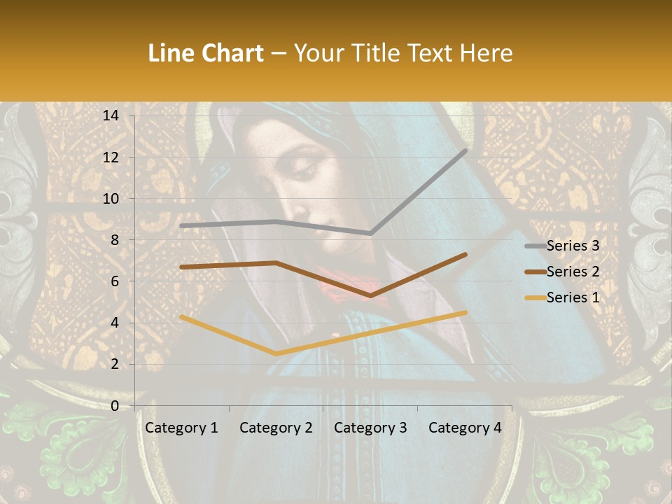 Painting On Glass In A Church PowerPoint Template