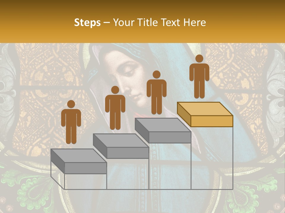 Painting On Glass In A Church PowerPoint Template