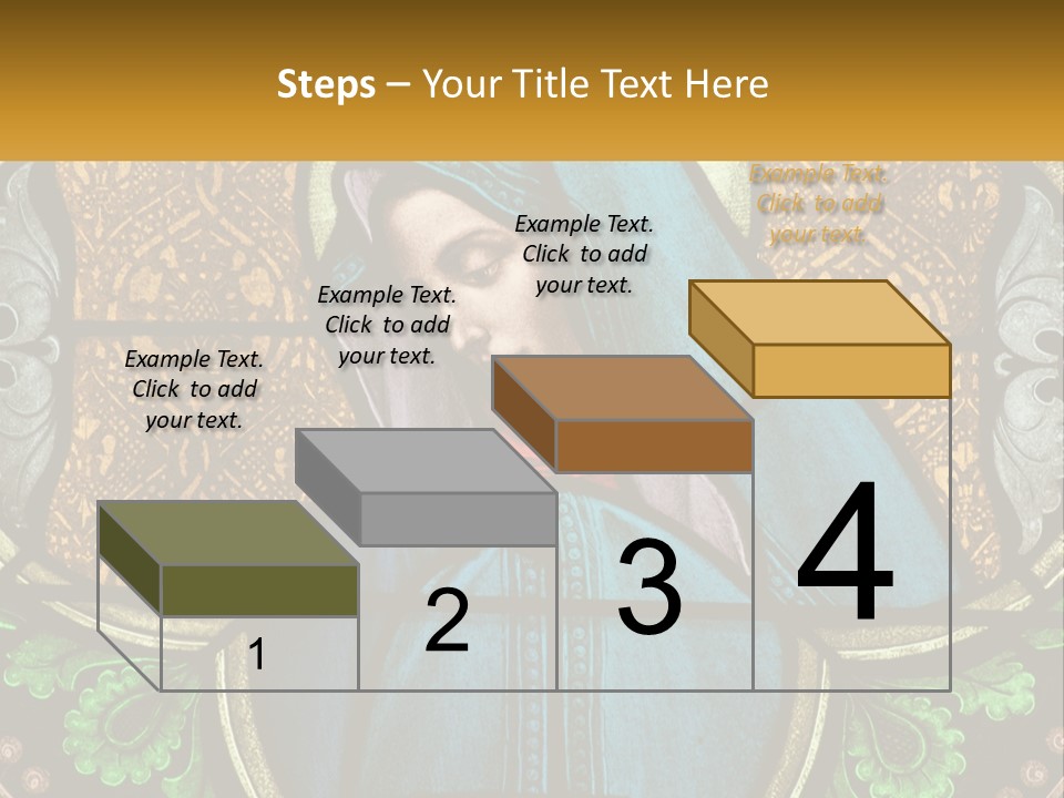 Painting On Glass In A Church PowerPoint Template