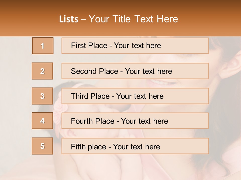 Mom With Baby PowerPoint Template
