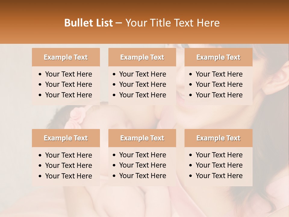 Mom With Baby PowerPoint Template