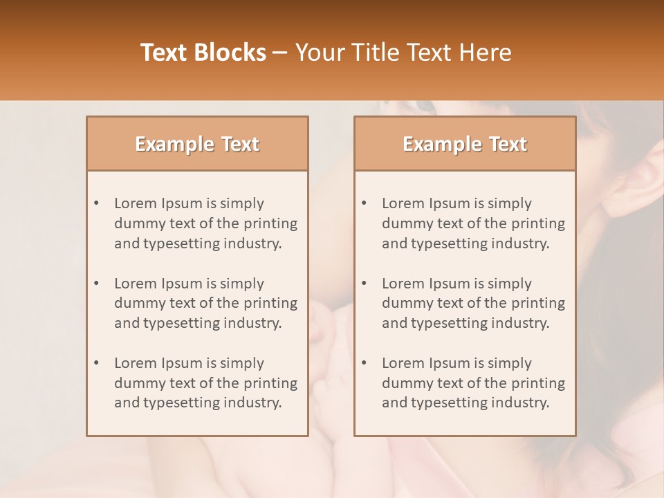 Mom With Baby PowerPoint Template