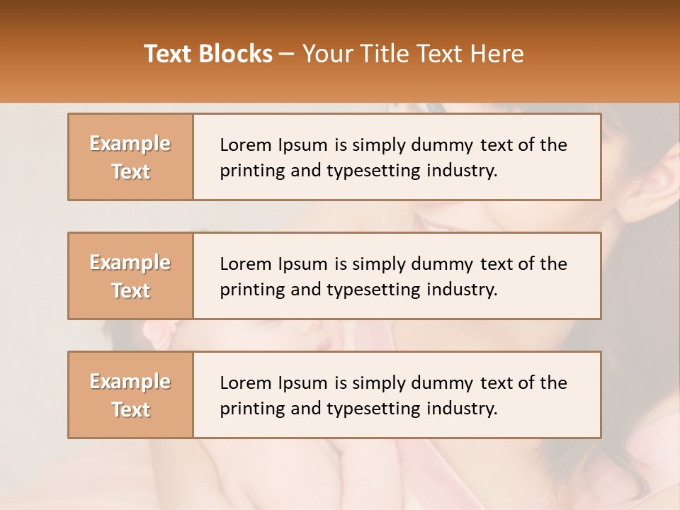 Mom With Baby PowerPoint Template