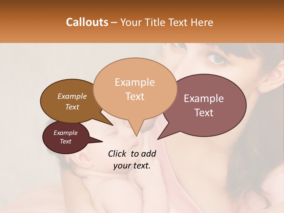 Mom With Baby PowerPoint Template