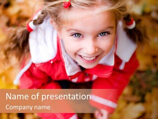 Smiling Girl PowerPoint Template