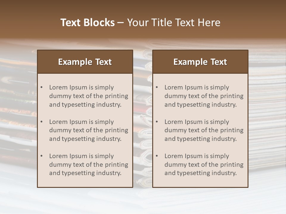 Magazines PowerPoint Template