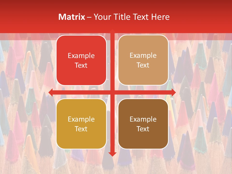 Set Of Pencils PowerPoint Template