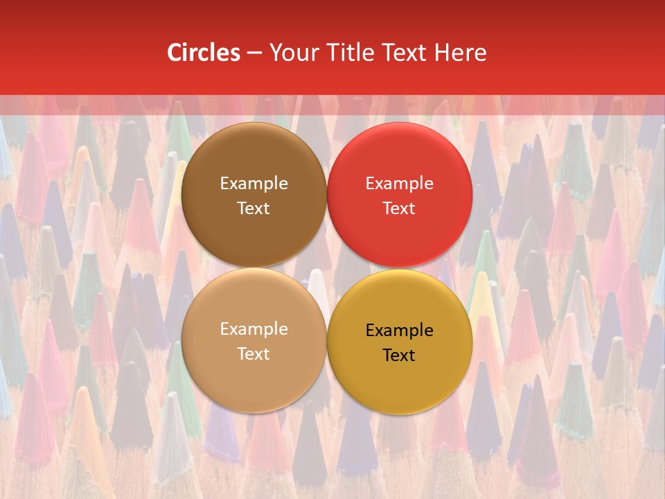 Set Of Pencils PowerPoint Template
