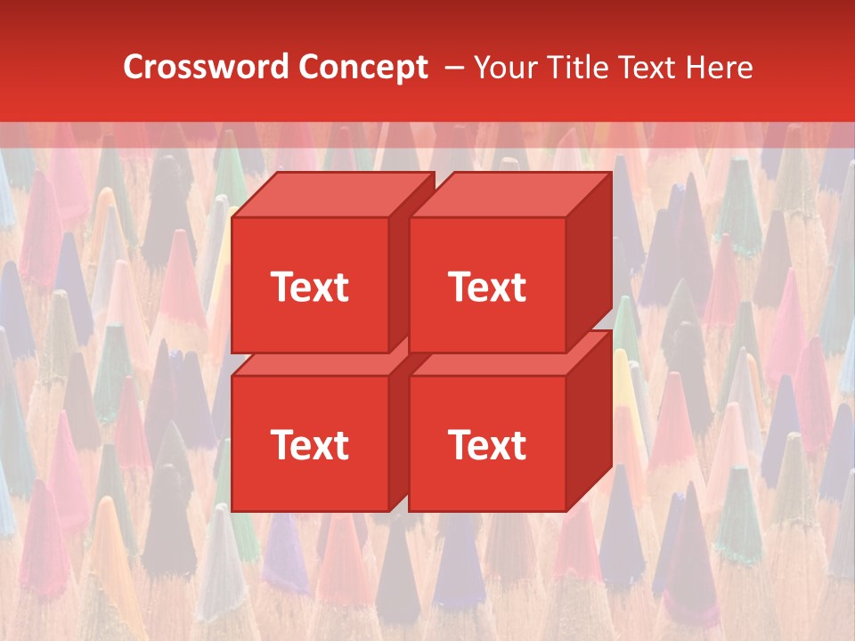 Set Of Pencils PowerPoint Template