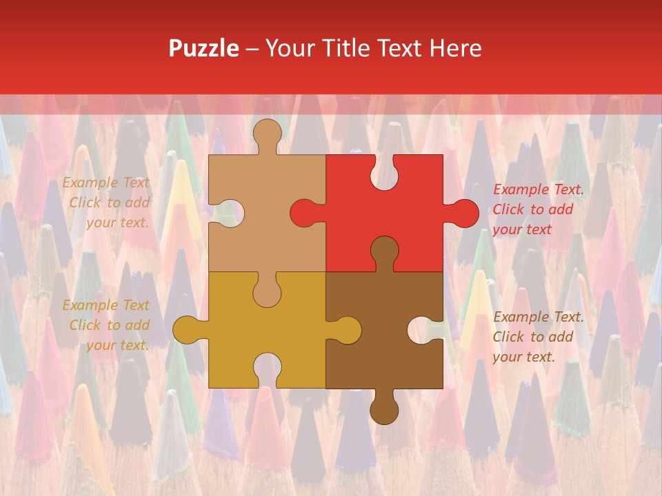 Set Of Pencils PowerPoint Template