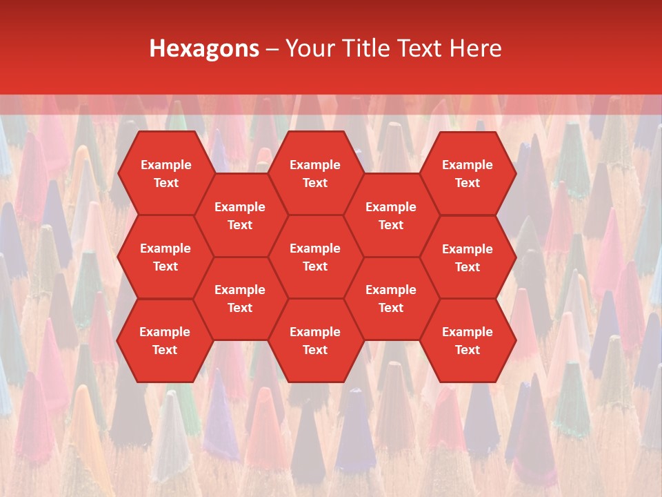 Set Of Pencils PowerPoint Template