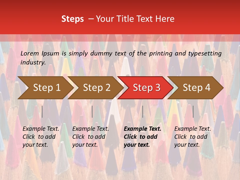 Set Of Pencils PowerPoint Template