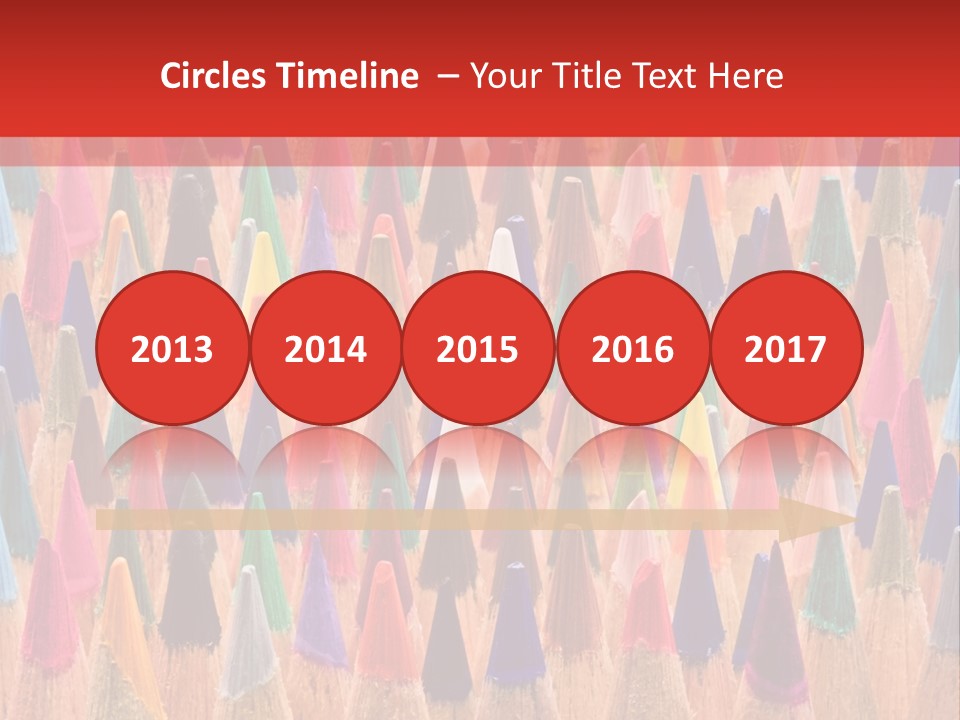 Set Of Pencils PowerPoint Template