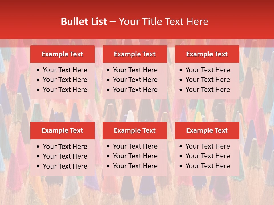 Set Of Pencils PowerPoint Template