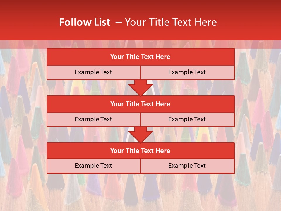 Set Of Pencils PowerPoint Template