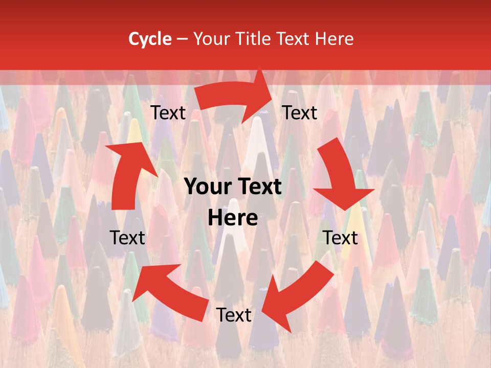 Set Of Pencils PowerPoint Template