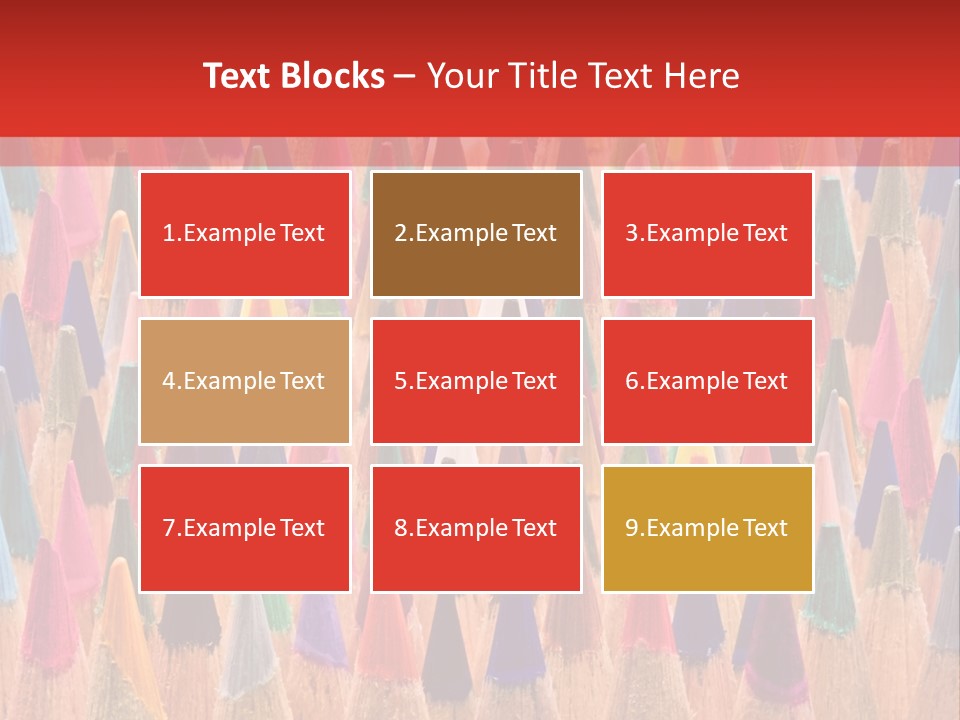 Set Of Pencils PowerPoint Template