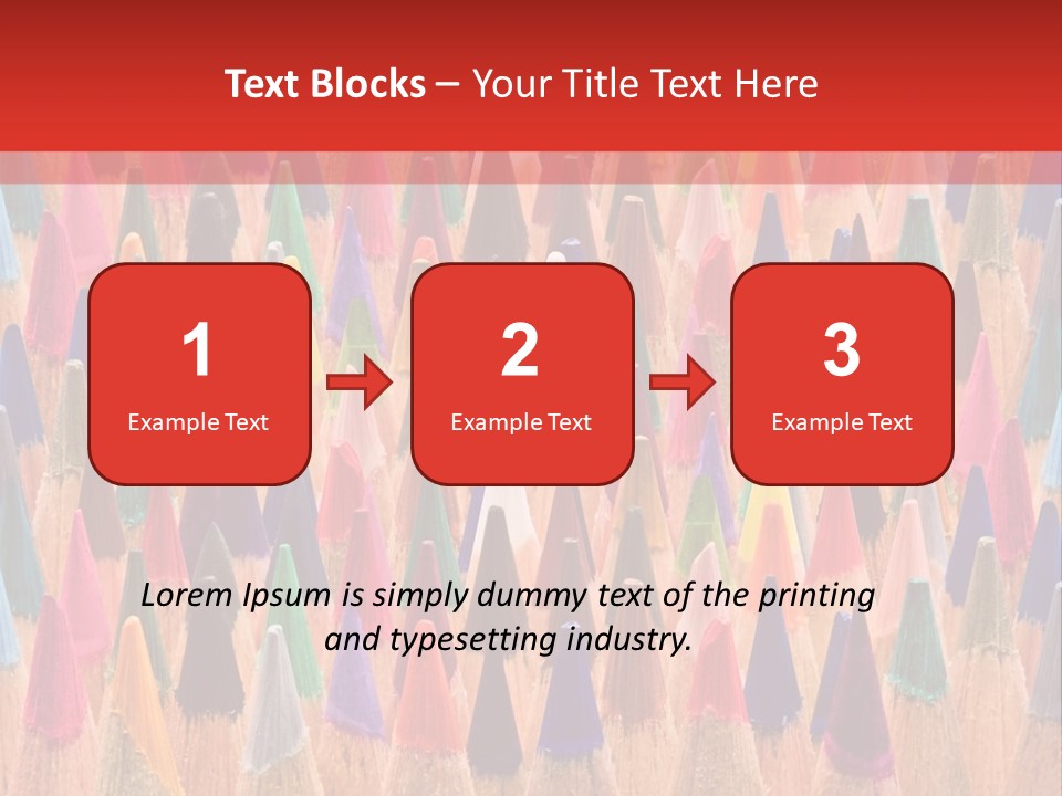 Set Of Pencils PowerPoint Template
