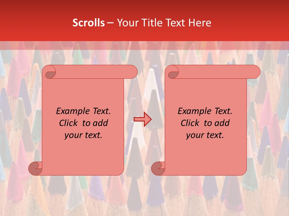Set Of Pencils PowerPoint Template
